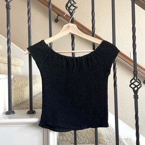 Brandy Melville black off the shoulder top